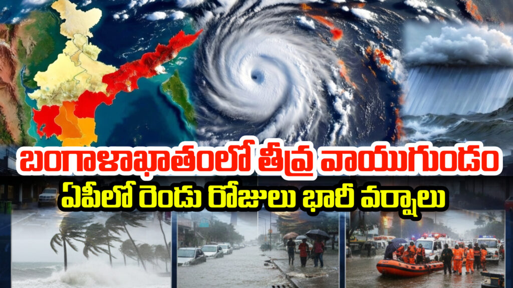 Severe cyclonic storm in Bay of Bengal: Heavy rains in AP for two days
