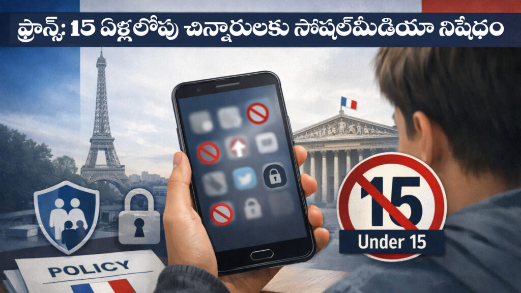 France: Social media ban for children under 15 (DTv Telangana)