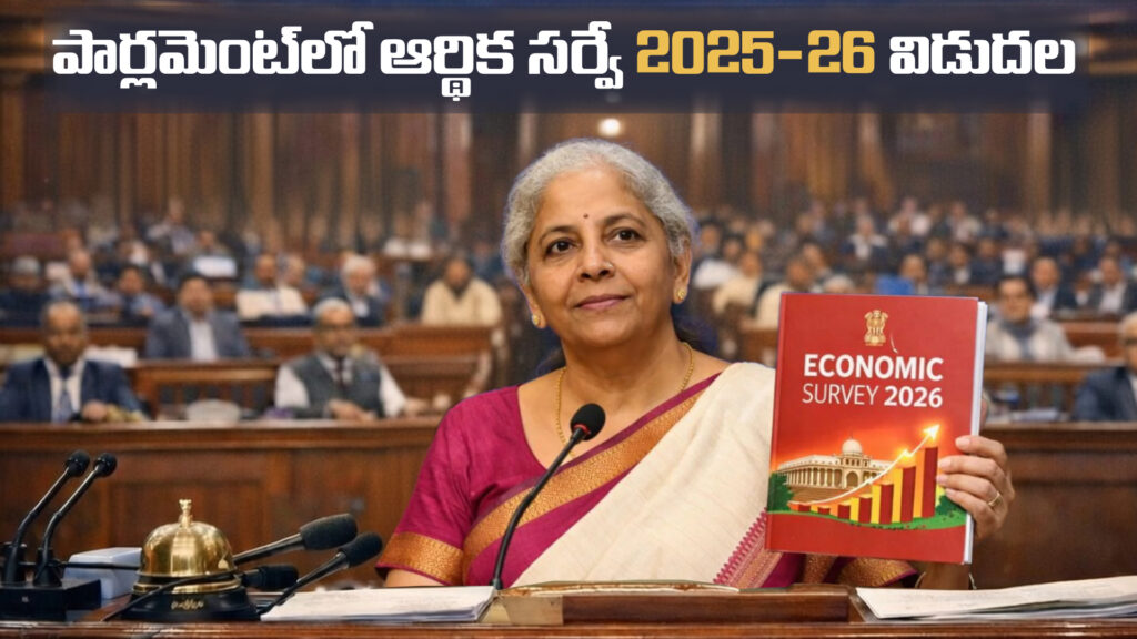 Nirmala Sitharaman releases Economic Survey 2025-26 in Parliament (DTv Telangana)