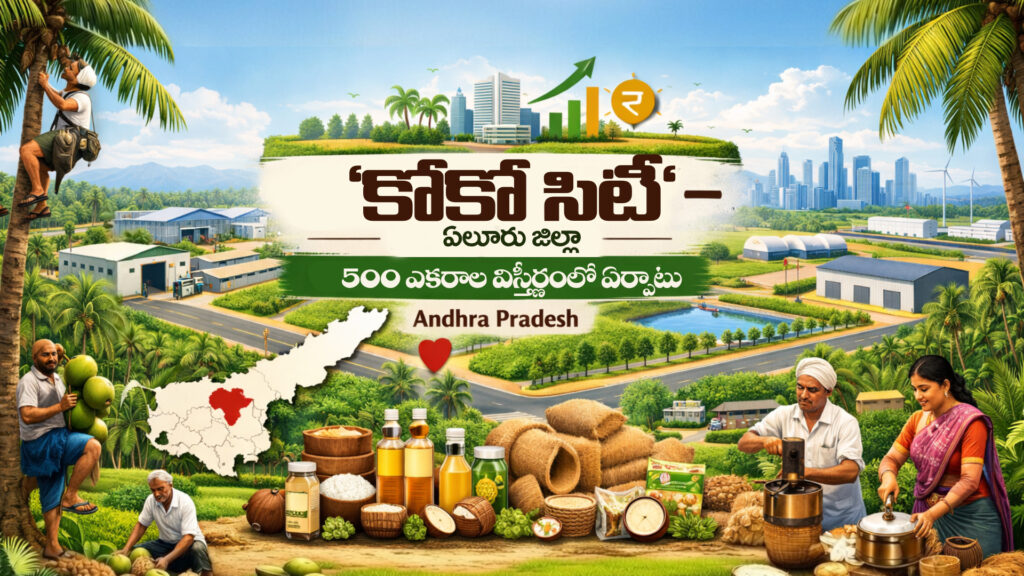 Andhra Pradesh Eluru district: ‘Coco City’ to be established on an area of 500 acres-DTv Telangana