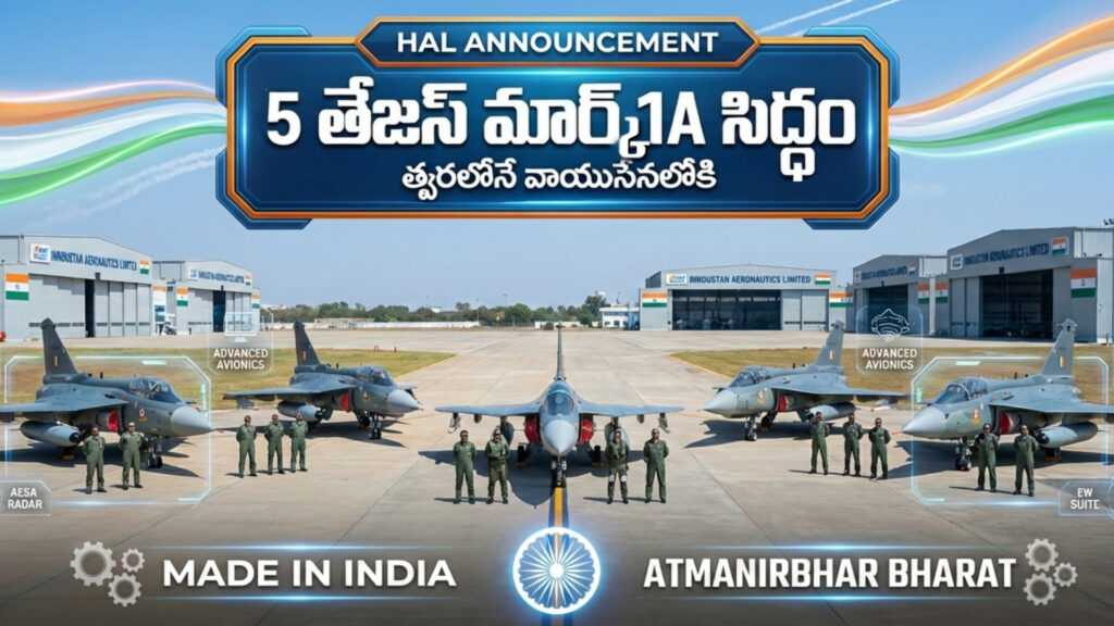5 'Tejas Mark 1A' aircraft ready... to be inducted into the Air Force soon-DTv Telangana