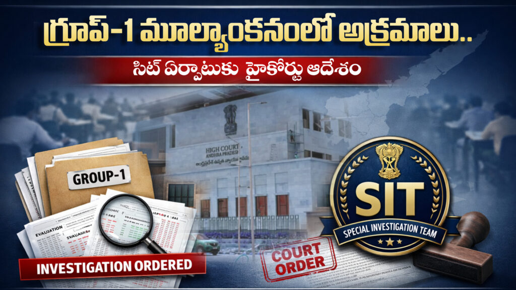 Irregularities in Group-1 evaluation.. High Court orders formation of SIT-DTv Telangana