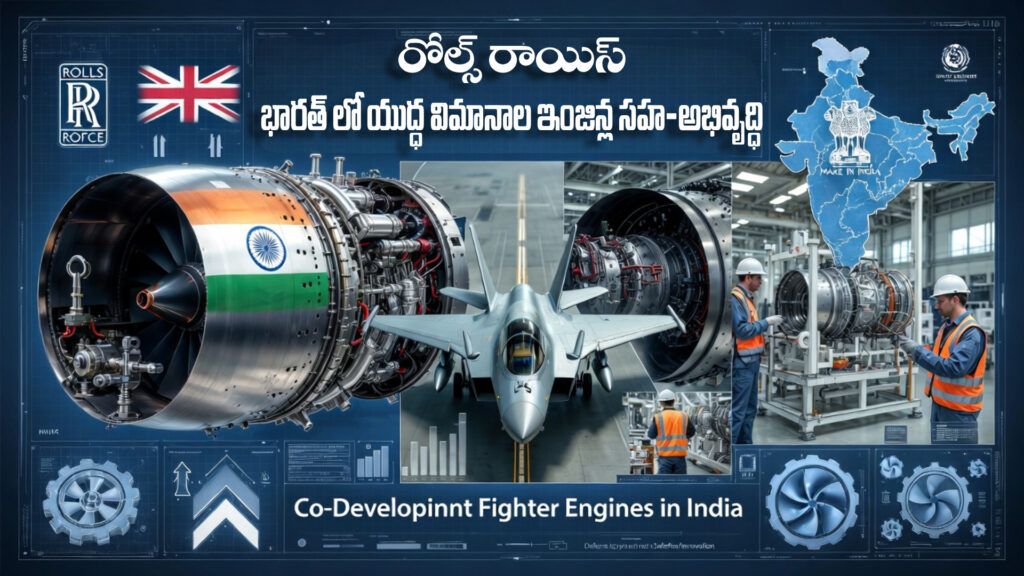 Rolls-Royce: Co-development of fighter jet engines in India DTv Telangana