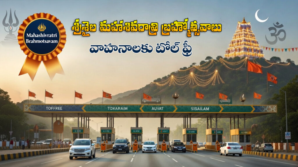 Srisailam Mahashivratri Brahmotsavams: Toll free for vehicles-DTv Telangana