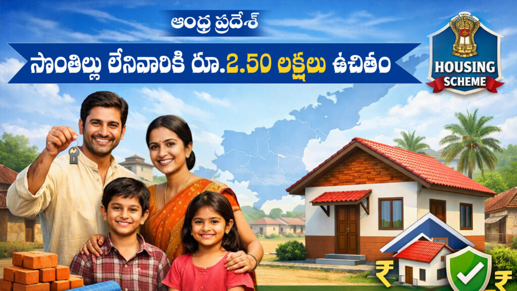 AP: Free Rs. 2.50 lakh from the government for those who do not own a house-DTv Telangana