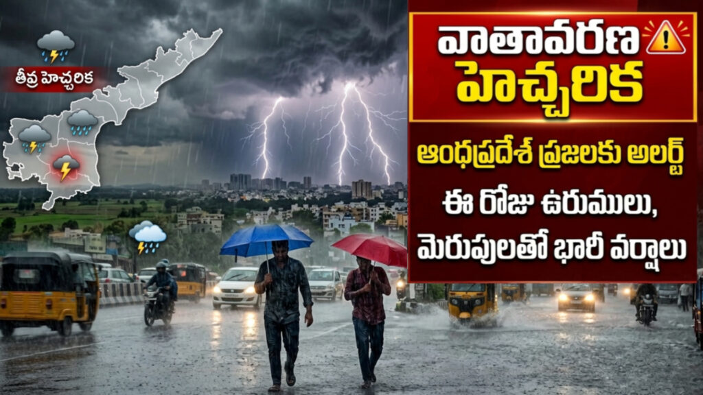 AP: Alert for the people of the state.. Rains with thunderstorms today-DTv Telangana