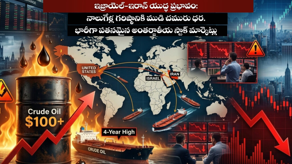 Impact of Israel-Iran war: Crude oil price hits four-year high, international stock markets fall sharply-DTv Telangana