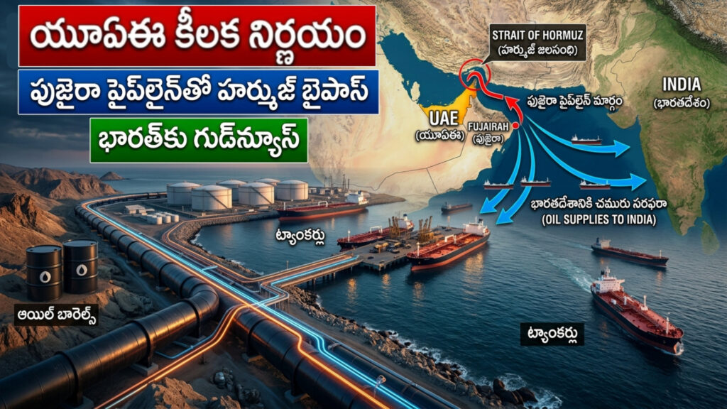 UAE: Bypassing Hormuz with Fujairah pipeline...good news for India-DTv Telangana