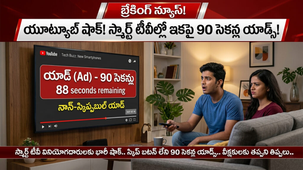 YouTube shock: 90-second ads now on smart TVs-DTv Telangana