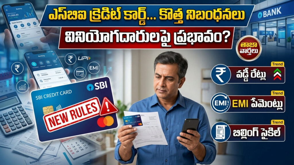 SBI credit card... new rules-DTv Telangana