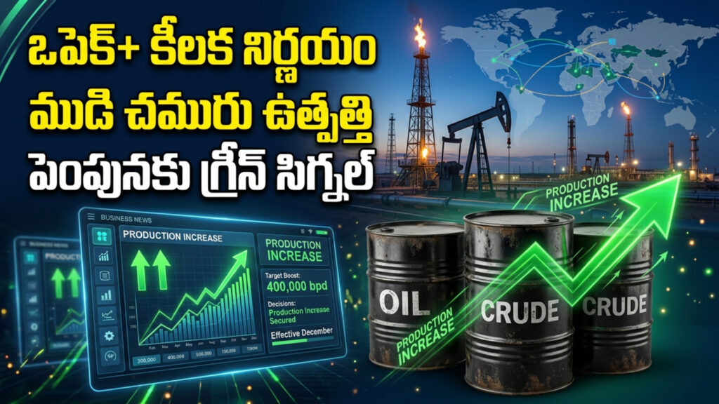 OPEC+ key decision: Green signal to increase crude oil production-DTv Telangana
