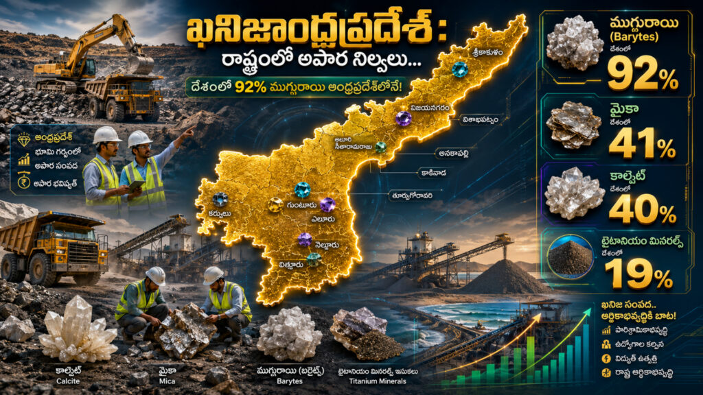 Minerals Andhra Pradesh: The state has immense reserves,