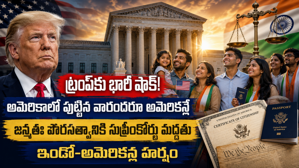 Huge shock for Trump: Supreme Court upholds birthright citizenship-DTv Telangana