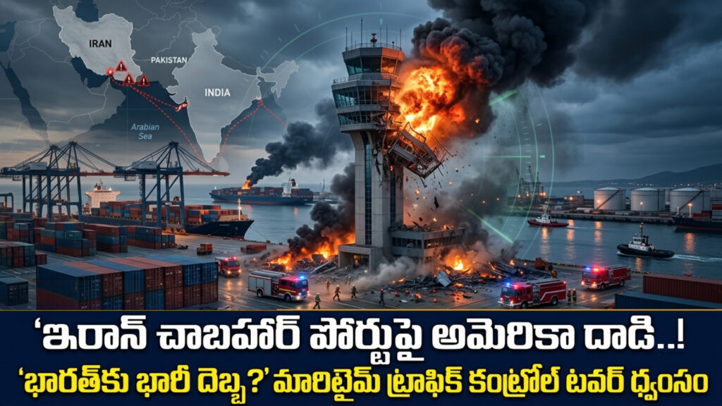 US attack on Iran's Chabahar port.. a blow to India.... Maritime traffic control tower destroyed DTv Telangana