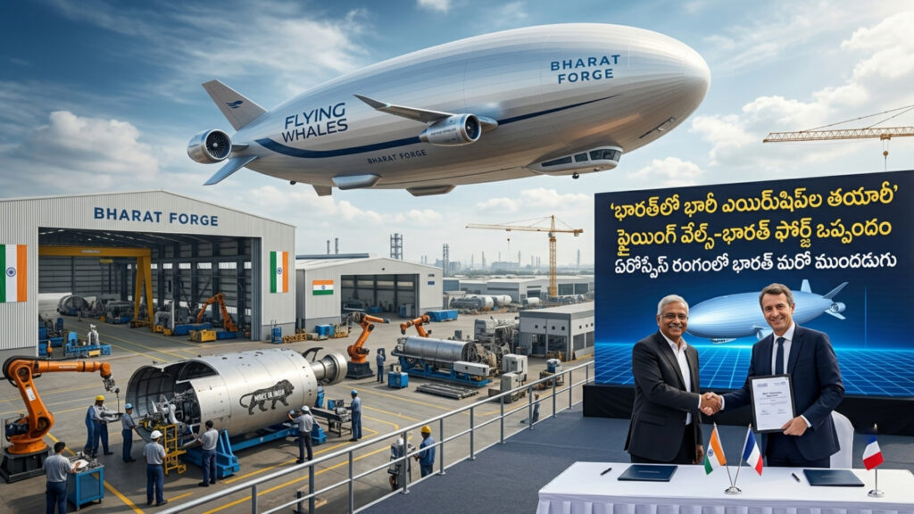Manufacturing of large airships in India: Flying Whales-Bharat Forge agreement DTv Telangana