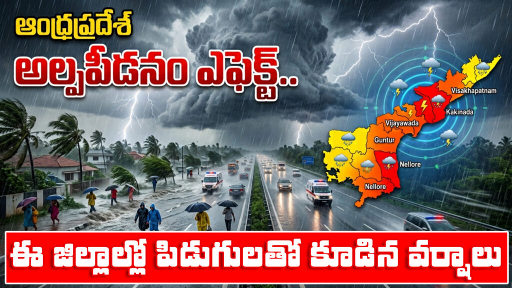 Andhra Pradesh: Low pressure effect.. Thunderstorms in these districts DTv Telangana