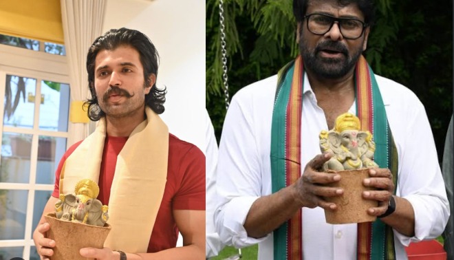 **Bappa Has Arrived.. To Grow Into a Plant! Vijay Deverakonda’s Message with Seed Ganesha!**
